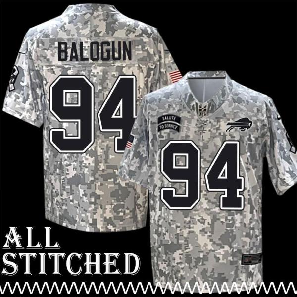Vernon Butler Jersey Buffalo Bills #94 2024 Salute to Service Camo