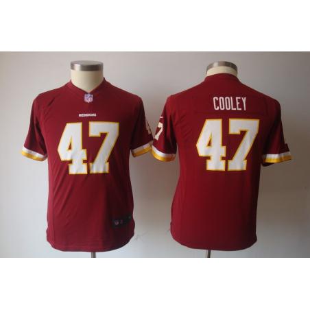 [NEW] Chris Cooley Youth Football Jersey -#47 Washington Youth Jerseys (Red)