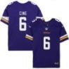 Minnesota Vikings #6 Lewis Cine Purple Home Jersey