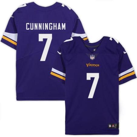 Minnesota Vikings #7 Randall Cunningham Purple Home Jersey