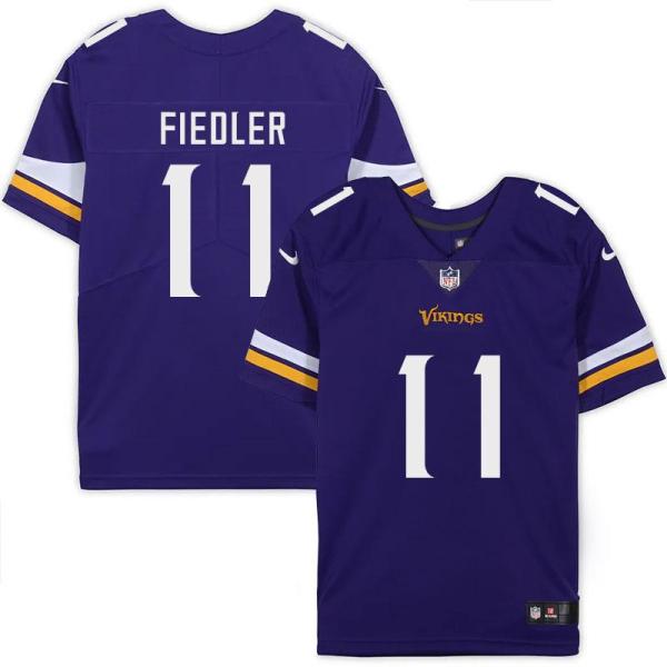 Minnesota Vikings #11 Jay Fiedler Purple Home Jersey