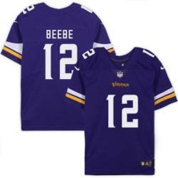 Minnesota Vikings #12 Chad Beebe Purple Home Jersey