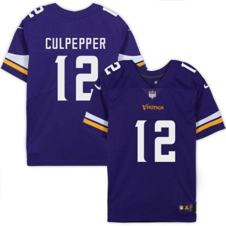 Minnesota Vikings #12 Daunte Culpepper Purple Home Jersey
