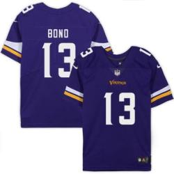 Minnesota Vikings #13 Steve Bono Purple Home Jersey