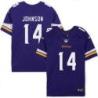 Minnesota Vikings #14 Brad Johnson Purple Home Jersey