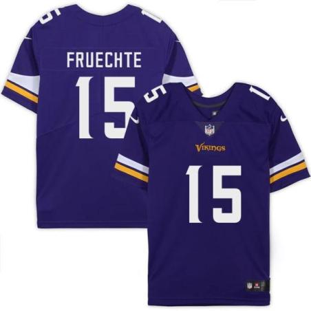 Minnesota Vikings #15 Isaac Fruechte Purple Home Jersey