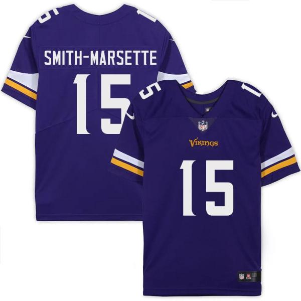 Minnesota Vikings #15 Ihmir Smith-Marsette Purple Home Jersey