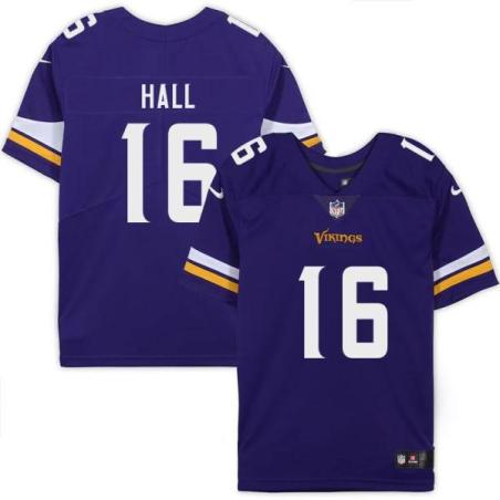Minnesota Vikings #16 Jaren Hall Purple Home Jersey