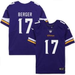 Minnesota Vikings #17 Mitch Berger Purple Home Jersey