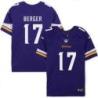 Minnesota Vikings #17 Mitch Berger Purple Home Jersey