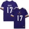 Minnesota Vikings #17 Nick Davis Purple Home Jersey