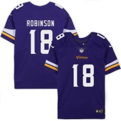 Minnesota Vikings #18 Koren Robinson Purple Home Jersey
