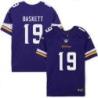 Minnesota Vikings #19 Hank Baskett Purple Home Jersey