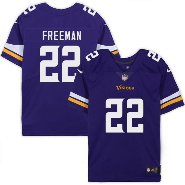 Minnesota Vikings #22 Steve Freeman Purple Home Jersey