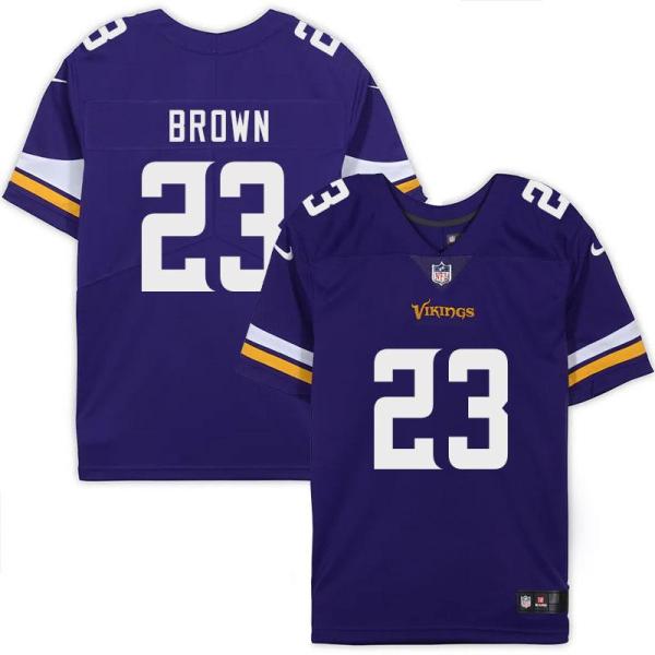 Minnesota Vikings #23 Ted Brown Purple Home Jersey