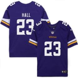 Minnesota Vikings #23 Steve Hall Purple Home Jersey