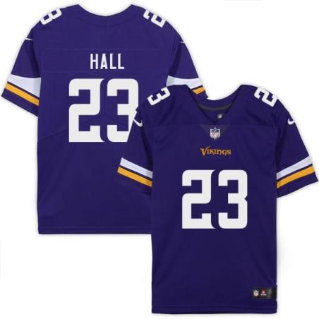 Minnesota Vikings #23 Steve Hall Purple Home Jersey