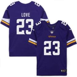 Minnesota Vikings #23 Terry Love Purple Home Jersey