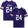 Minnesota Vikings #24 Tramaine Brock Purple Home Jersey