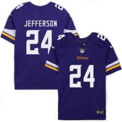 Minnesota Vikings #24 A.J. Jefferson Purple Home Jersey