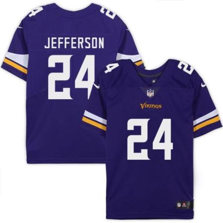 Minnesota Vikings #24 A.J. Jefferson Purple Home Jersey
