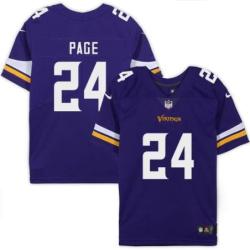 Minnesota Vikings #24 Jarrad Page Purple Home Jersey