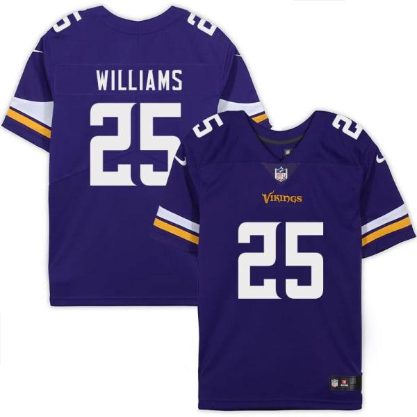 Minnesota Vikings #25 Tank Williams Purple Home Jersey