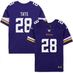 Minnesota Vikings #28 Robert Tate Purple Home Jersey