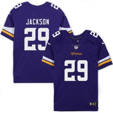 Minnesota Vikings #29 Theo Jackson Purple Home Jersey