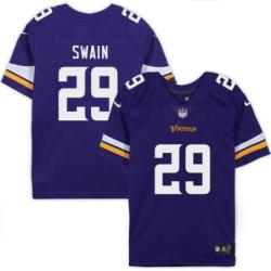 Minnesota Vikings #29 John Swain Purple Home Jersey