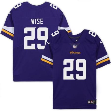Minnesota Vikings #29 Phil Wise Purple Home Jersey