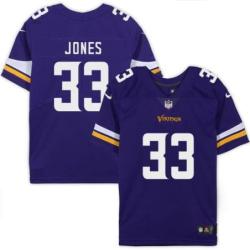 Minnesota Vikings #33 Aaron Jones Purple Home Jersey