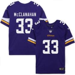 Minnesota Vikings #33 Brent McClanahan Purple Home Jersey