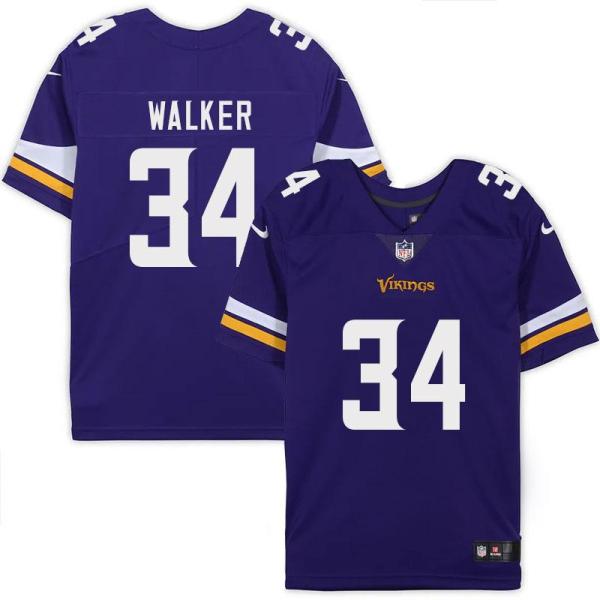 Minnesota Vikings #34 Herschel Walker Purple Home Jersey