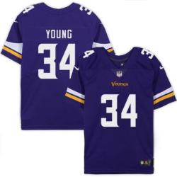 Minnesota Vikings #34 Albert Young Purple Home Jersey