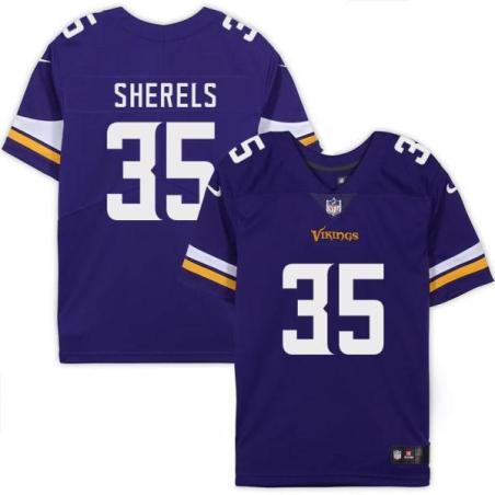Minnesota Vikings #35 Marcus Sherels Purple Home Jersey