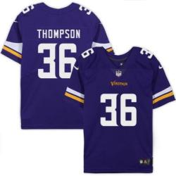 Minnesota Vikings #36 NaJee Thompson Purple Home Jersey