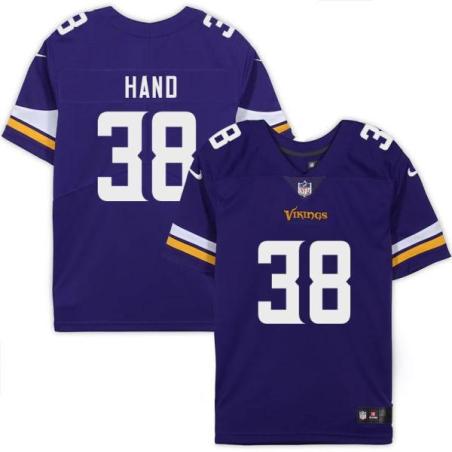 Minnesota Vikings #38 Harrison Hand Purple Home Jersey