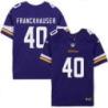 Minnesota Vikings #40 Tom Franckhauser Purple Home Jersey