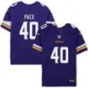 Minnesota Vikings #40 Ivan Pace Purple Home Jersey