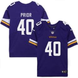 Minnesota Vikings #40 Anthony Prior Purple Home Jersey