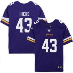 Minnesota Vikings #43 Maurice Hicks Purple Home Jersey