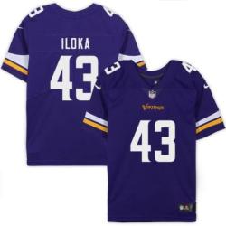 Minnesota Vikings #43 George Iloka Purple Home Jersey