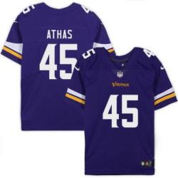 Minnesota Vikings #45 Pete Athas Purple Home Jersey