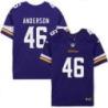 Minnesota Vikings #46 Alfred Anderson Purple Home Jersey