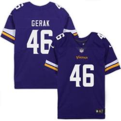 Minnesota Vikings #46 John Gerak Purple Home Jersey