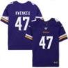 Minnesota Vikings #47 William Kwenkeu Purple Home Jersey