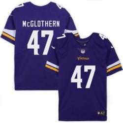 Minnesota Vikings #47 Dwight McGlothern Purple Home Jersey