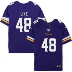 Minnesota Vikings #48 Zach Line Purple Home Jersey