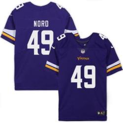 Minnesota Vikings #49 Keith Nord Purple Home Jersey